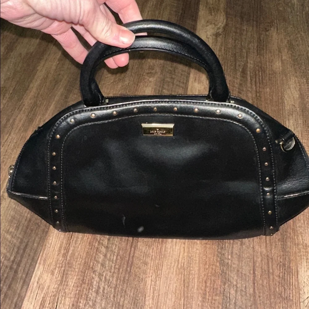Kate Spade Black Studded Satchel
